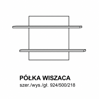 Adria - Półka wisząca