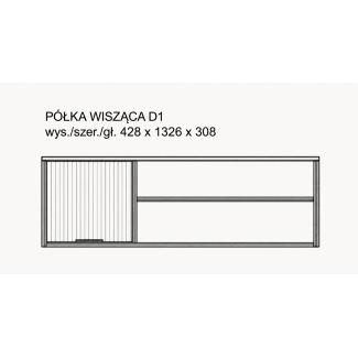 Lara Lamel - Półka wisząca D1