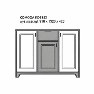 Lara Grafit - Komoda KD3SZ1