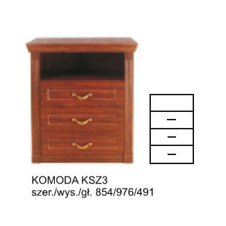 Opal - Komoda KSZ3